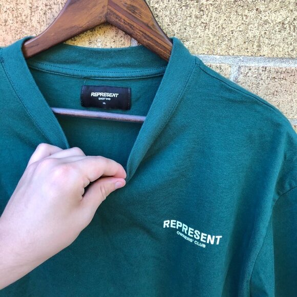 Represent Owners Club T Shirt XL Green - Picture 5 of 6